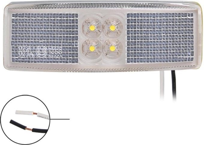 ProPlus Markeringslamp - LED - Waterdicht - 110 x 40 mm - 12V & 24V - Wit