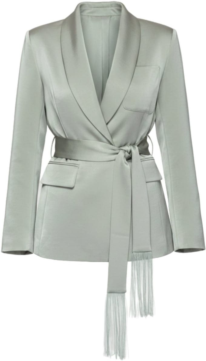 OMBRE Blazer - Slim Fit - Lange Mouw - Knopen Groen M