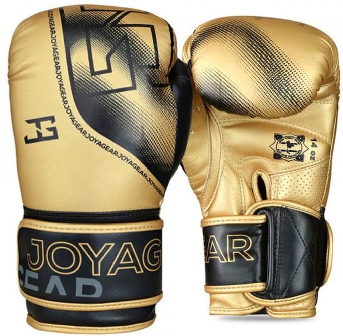 The Joyagear Evolution Bokshandschoenen - Goud/Zwart (Beschikbaar in verschillende maten)