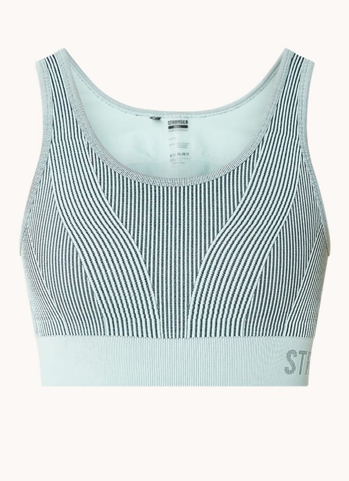 Stronger - Arc Seamless Sports Bra - Dames - Blauw - Maat M