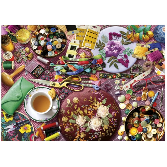 Puzzle - EDUCA - La Table de Couture - 2000 pieces - 96x68 cm - a partir de 15 ans