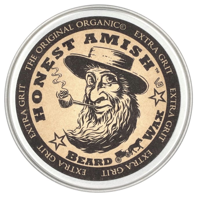Des Amish honnêtes, avec un courage extraordinaire ! Cire à barbe, 2 oz (60 ml) beige