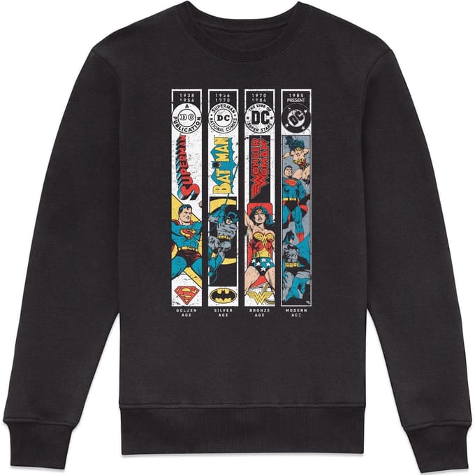 DC Comics Justice League Timeline Sweatshirt - Black - M