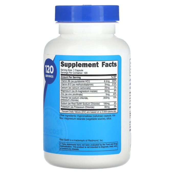 Nutricost, Elektrolytencomplex, 120 capsules