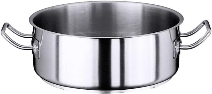 RVS braadpan 24 cm professionele kwaliteit