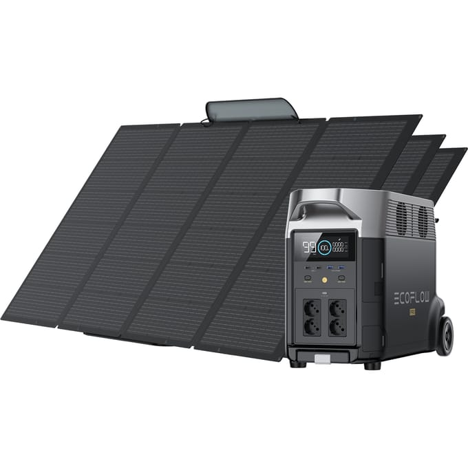 EcoFlow DELTA Pro Solar Generator (Portable PV400W)