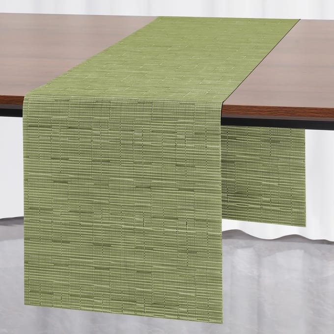 Tafelloper - Modern PVC Afwasbaar - Voor Buiten - Groen