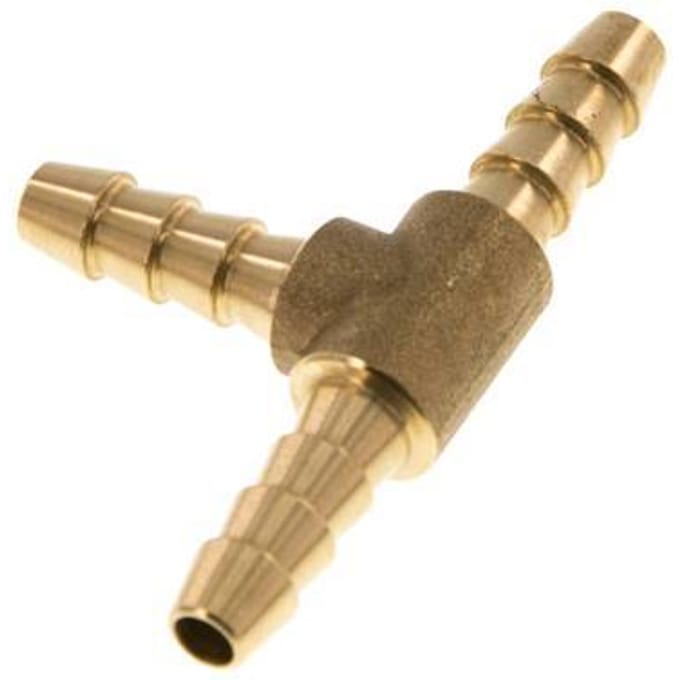 6 mm Messing T-Slangkoppeling [2 Stuks]