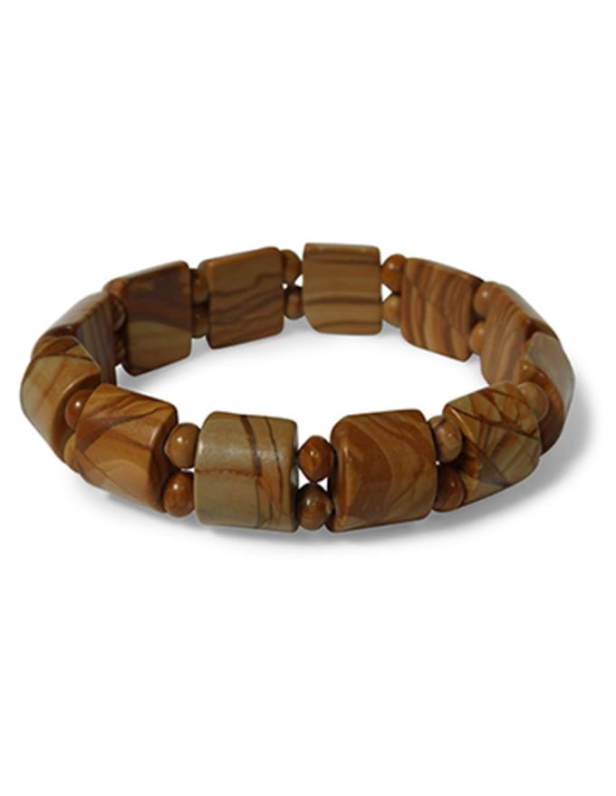 Jaspis geel fantasy armband