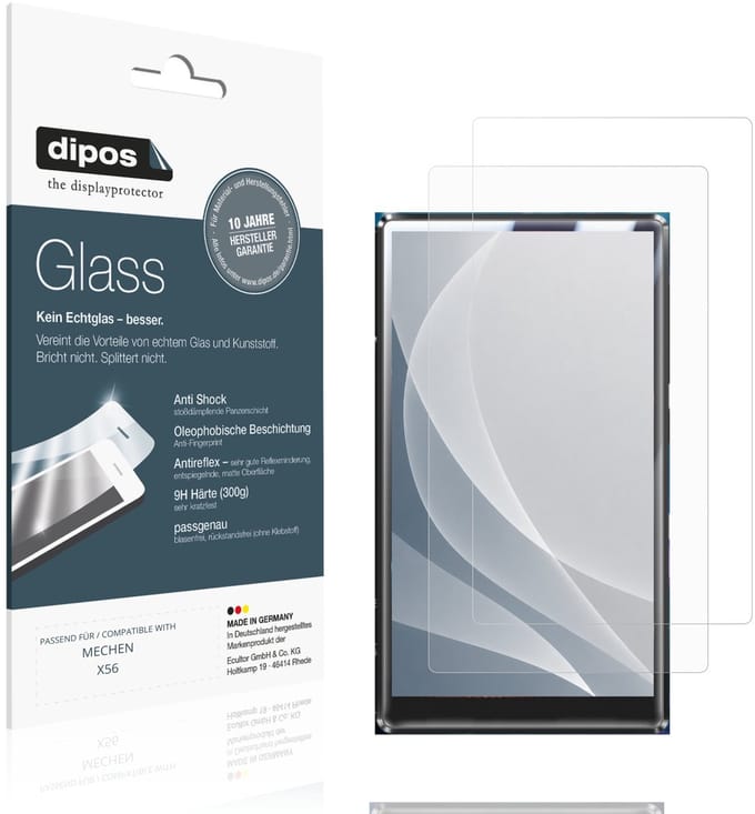 dipos – 2x Matte Pantserfolie geschikt voor MECHEN X56 | 9H Screenprotector