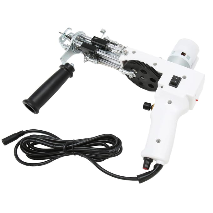2 in 1 Tapijttuftmachine 40 Steken Per Seconde Instelbare Snelheid Handgemaakt Elektrisch Tapijtpistool US Plug