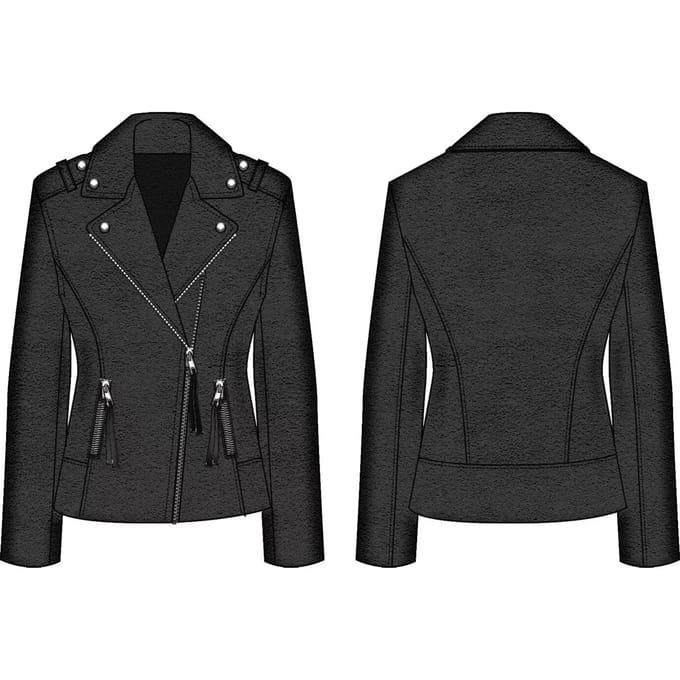 Motorjack voor dames Guess New Monica Suede