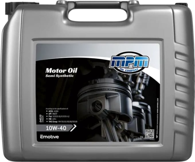 MPM Motorolie 10W40 semi synthetisch - 20 liter
