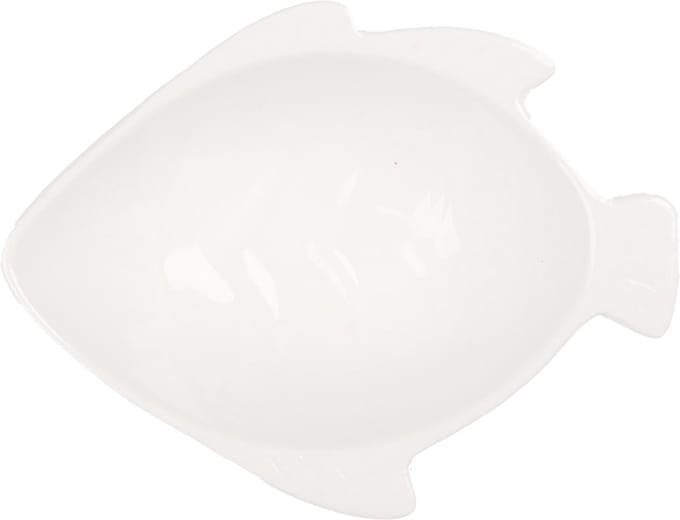 Clayre & Eef Kom Vis 75 ml Wit Keramiek