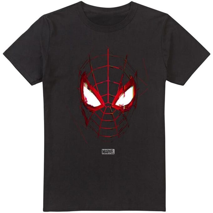 Marvel Spiderman Miles Morales Glitched Heren T-Shirt - Zwart - M