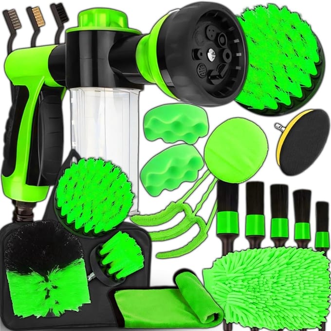 Dailygoody - Retoo Auto Reinigingsset - 21-delige Auto Onderhoud Kit