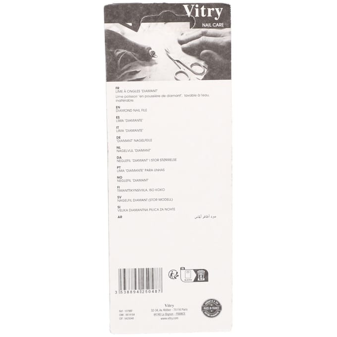 Vitry Diamantfeile – Hochwertige Edelstahlfeile mit Diamantstaub 1