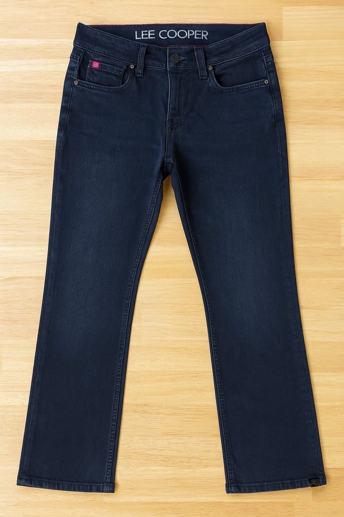 Lee Cooper Heren Jeans LC112ZPS – Straight Fit – Blue Black – W28 L32
