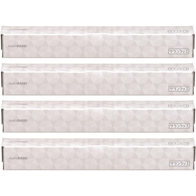 [Beperkte Editie] Huishoudfolie 30cm x 50m, Monochroom Ontwerp Verpakking, 4-Pack white