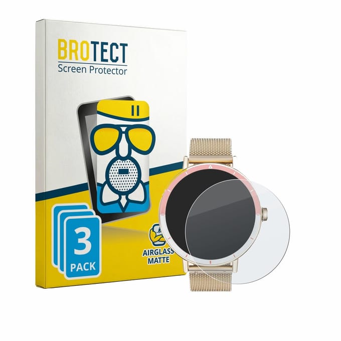 BROTECT - Screenprotector voor Keeponfit Smartwatch 1.27" - Folie Beschermfolie Beschermglas matte 3 Stuks