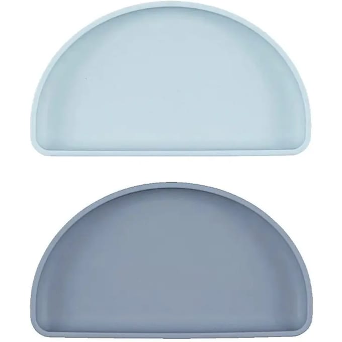 By Lille Vilde - Snack - Bordjes - Dusk - Sky - Baby - 2 stuks - Siliconen