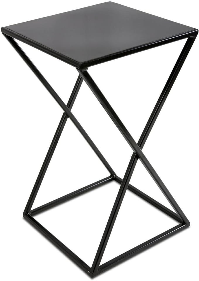 HowHomely - Loftsierlijke Bloembak - 40 cm - Zwart - Metaal