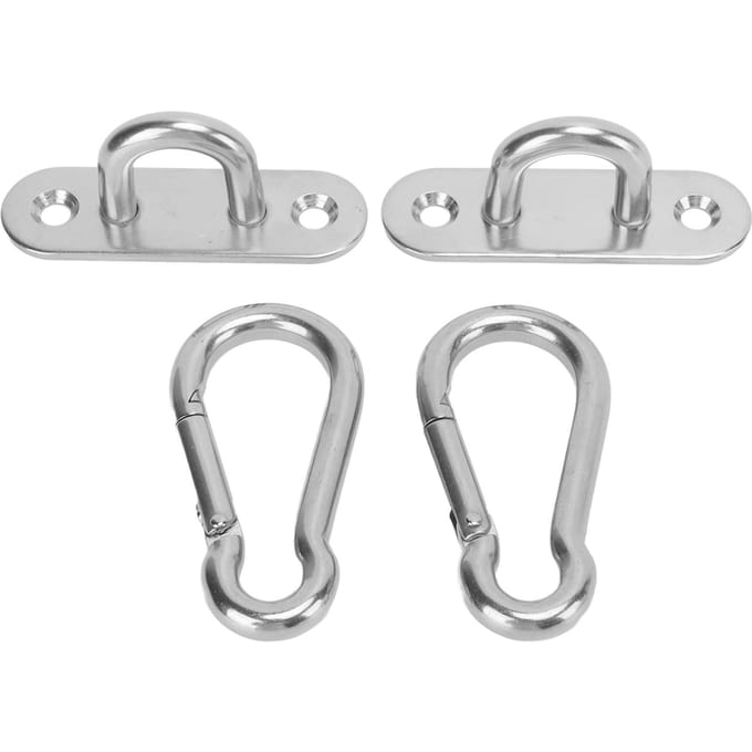 Hangmatstoel Ophangkit Roestvrij Staal Schommel Plafondbevestiging Hangers Set voor Yoga Hangmatstoel Zandzak white