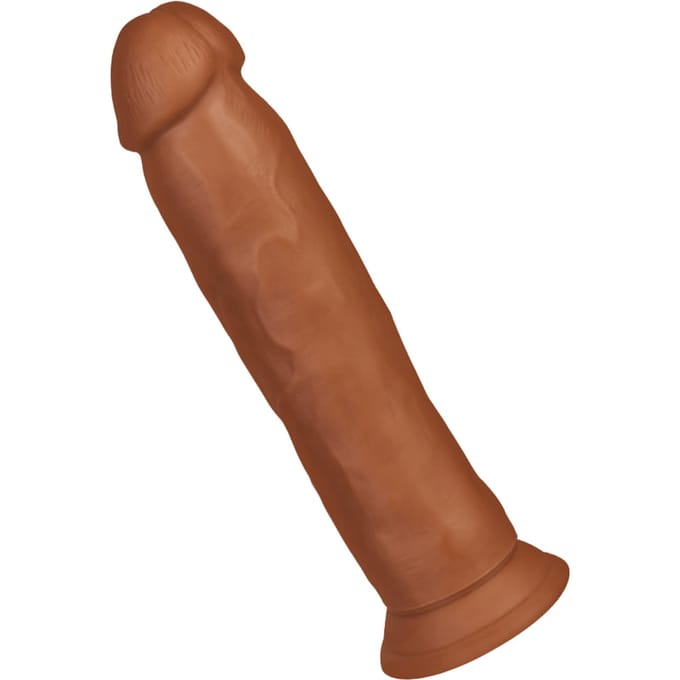 Dr. Skin - Realistische Dildo Met Zuignap 24 cm - Mocha