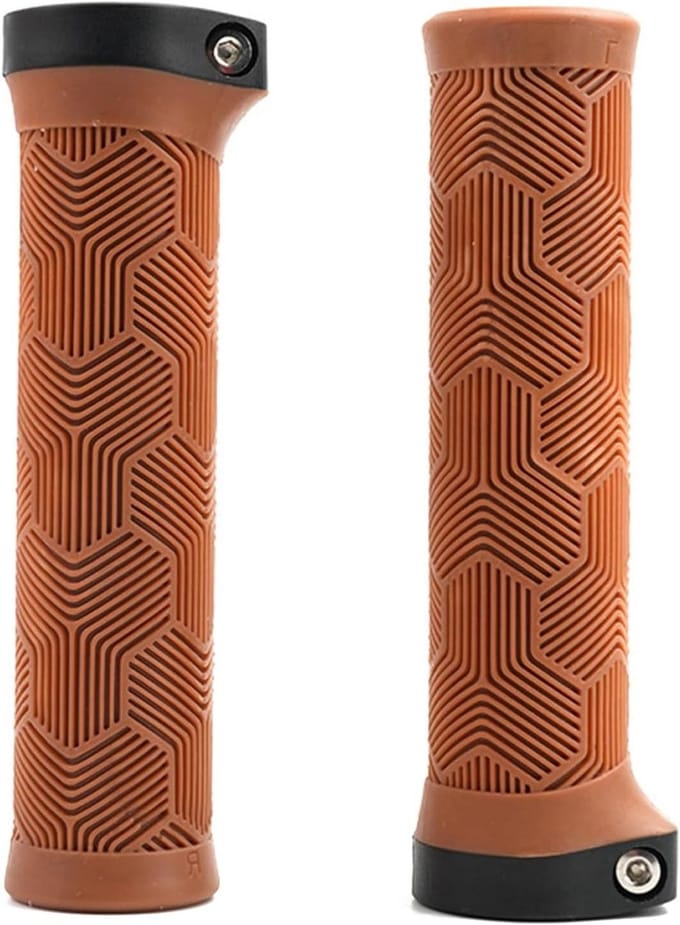 Fiets Stuur Grips - Handvatten Paar - Comfortabel Fietsen - Antislip Rubber - 2 Pack - Bruin