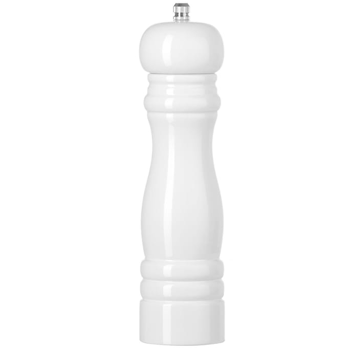 HENDI Houten zoutmolen – keramisch maalmechanisme – wit – 215 mm