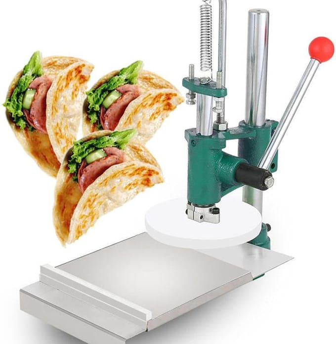 Deegroller Persmachine - Gebakpers Pizzapers - Deeg Vormen - Roestvrij Staal Constructie - 14 cm - Zilver