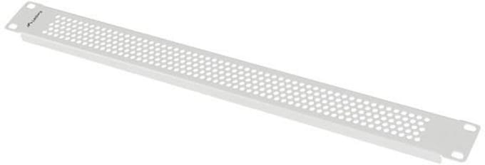 Lanberg 19” 1U Rackkaststekker, Grijs, Geperforeerd, Voor Kantoorgebruik