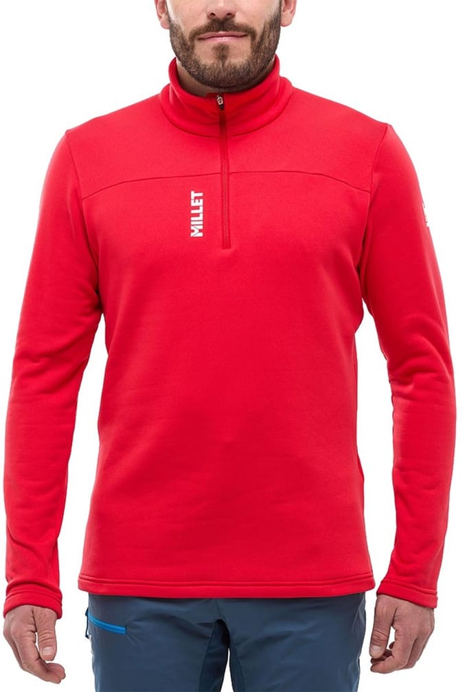 Millet Seneca Fleece Met Halve Rits Rood S Man