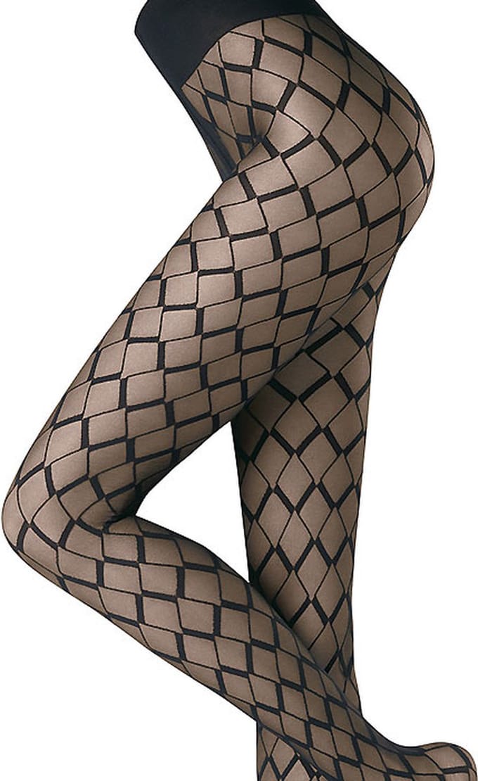 Oroblu 20 den panty graphic vector maat S military 7