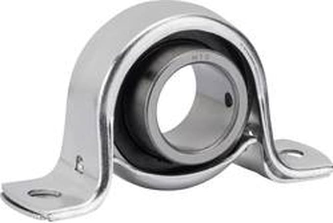 HTB SBPP 204 Staand lager Plaatstaal Boordiameter 20 mm Gatafstand 76 mm