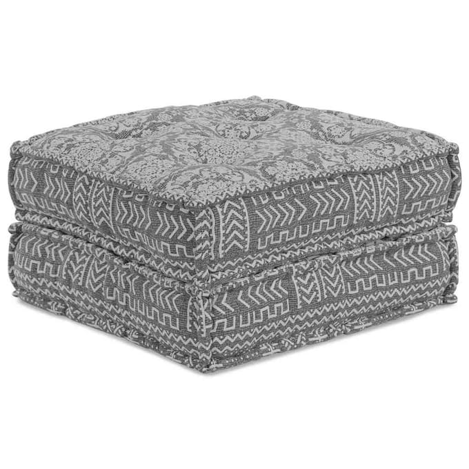 vidaXL Modulair Sofabet Stof Lichtgrijs 70 x 70 x 36 cm