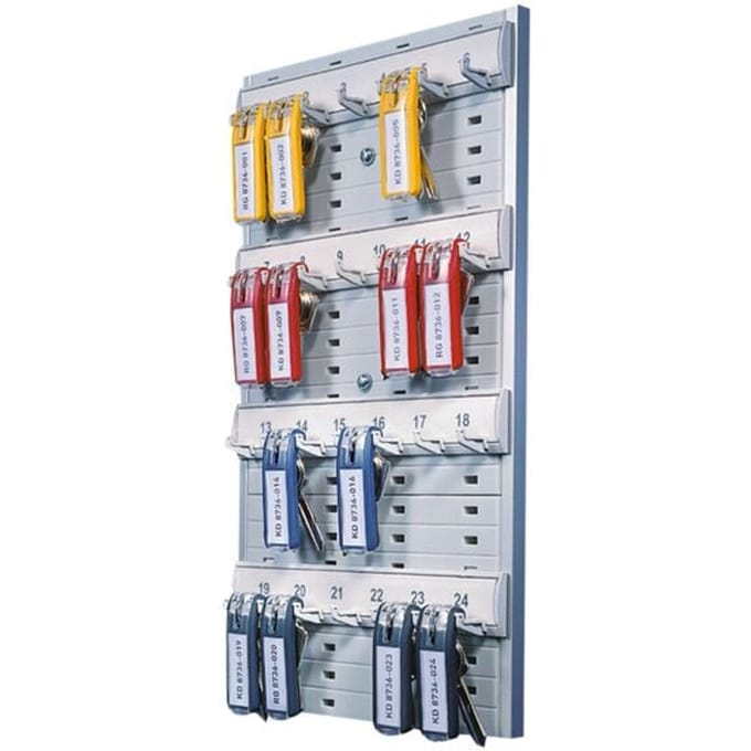 DURABLE Key Board 24, grijs, kunststof, 275x400 x 365 mm, 0, 6 kg Kunststof