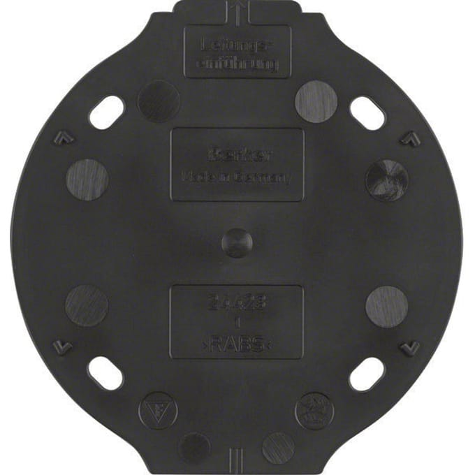 Hager Berker 1930 1-pans brandwerende basisplaat zwart - 133111