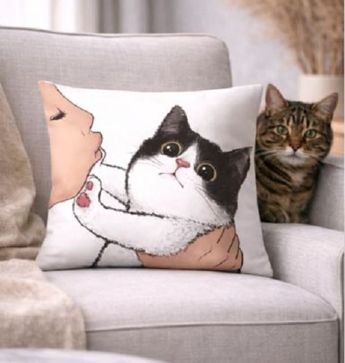 Purrfect Mood Collection kussenhoes - 45x45 cm