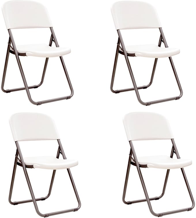 Lifetime ® 4 stuks stevige klapstoelen van kunststof max 125 kg -