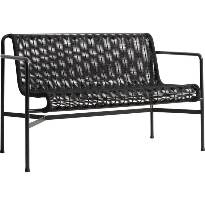 HAY Palissade Cord Dining Bench - anthracite