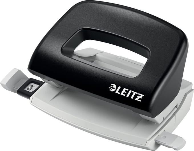 Leitz NeXXt mobiele perforator, 10 blad, zwart 1 stuks
