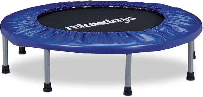 Fitness trampoline - Ø 95 cm - opvouwbaar - blauw