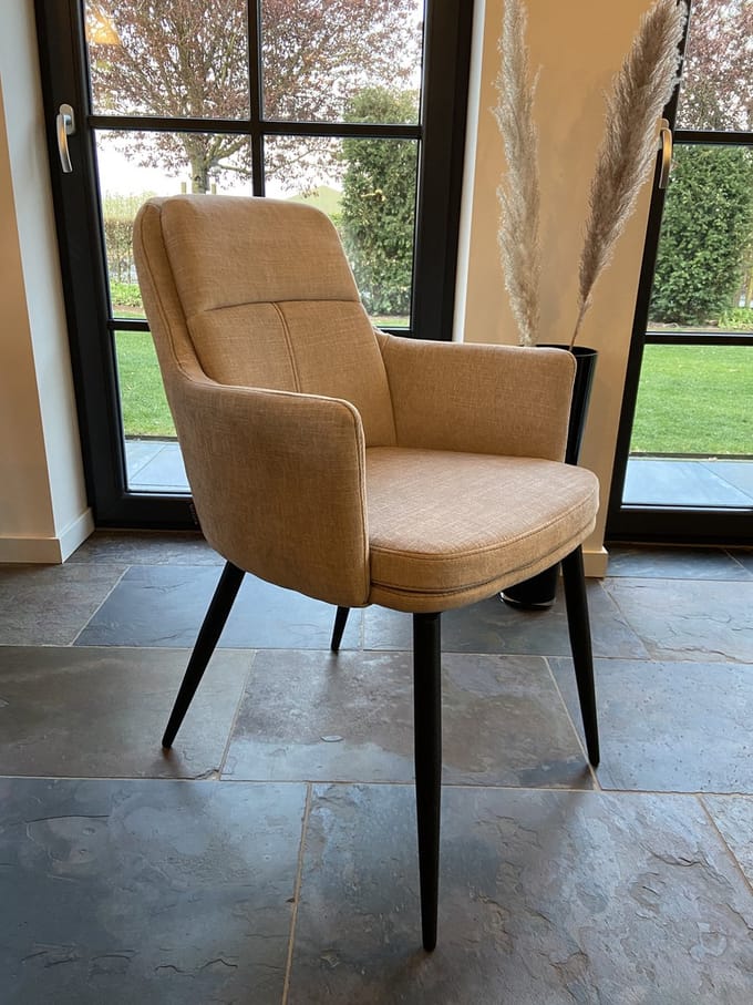 MX Sofa Eetkamer stoel Donna - kleur: Toffee - set van 2 stoelen