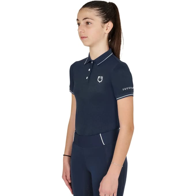 Slim Fit Paardrij Polo Kind Equestro