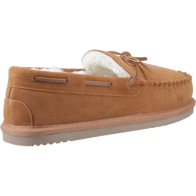 Hush Puppies Abraham Suède Heren Tan Slippers