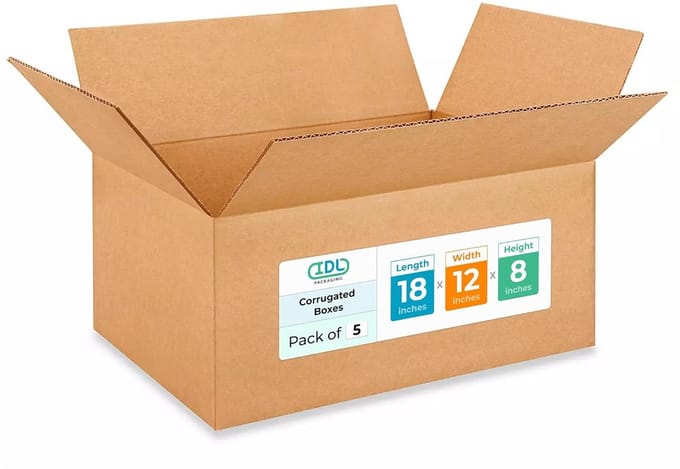 Verhuisdozen Medium - Verzenddozen Opslag - Artikelen Verpakken - 100% Recyclebaar - 5 Stuks - Bruin