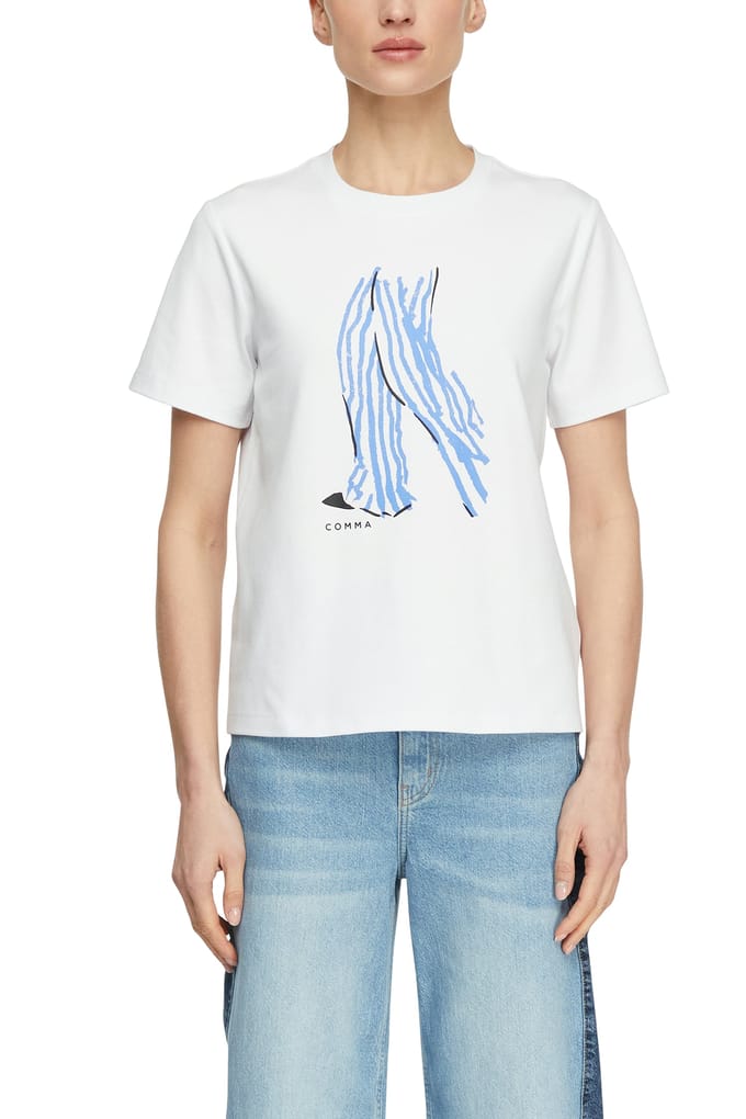 Comma  T-shirts White Taglia: 34 | Maglie Sportivi Outlet | Donna | Bianco