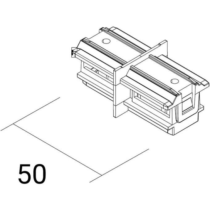 Ivela Lijnschakelaar SQUARE 48 V, wit, stroomonderbreker