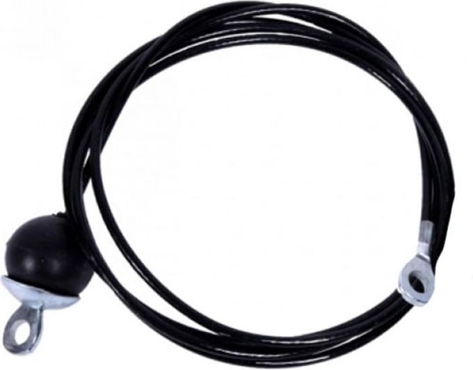 Gorilla Sports Lange Kabel voor Lat Pulley Station Wit – 241,5 cm – Stalen Trekkabel
